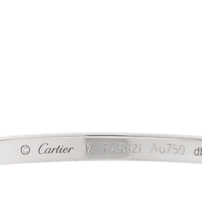 Cartier 18K White Gold Small LOVE Bracelet 17 3 of 7