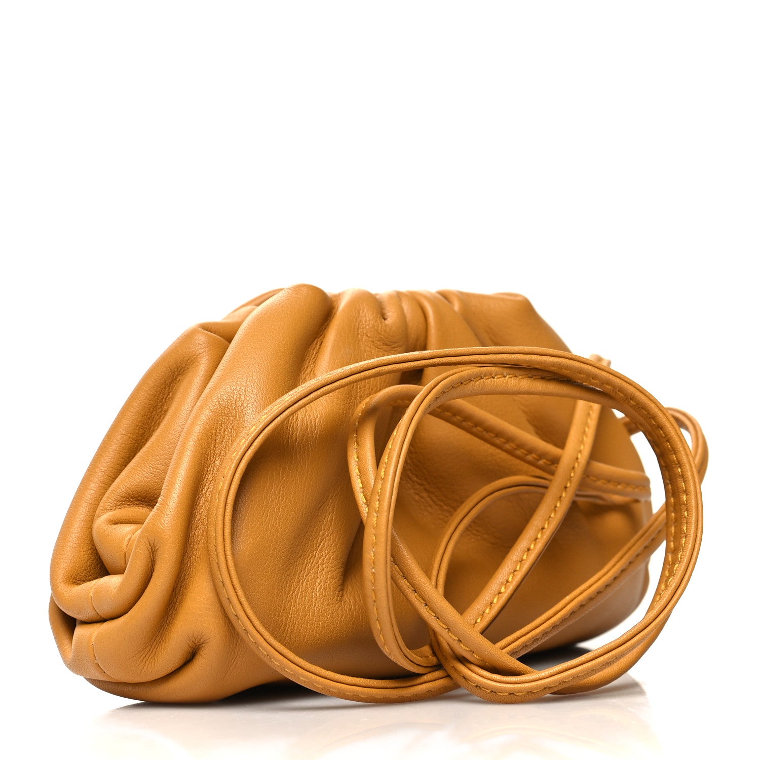 Bottega Veneta Butter Calfskin Coin Purse Caramel 3 of 12
