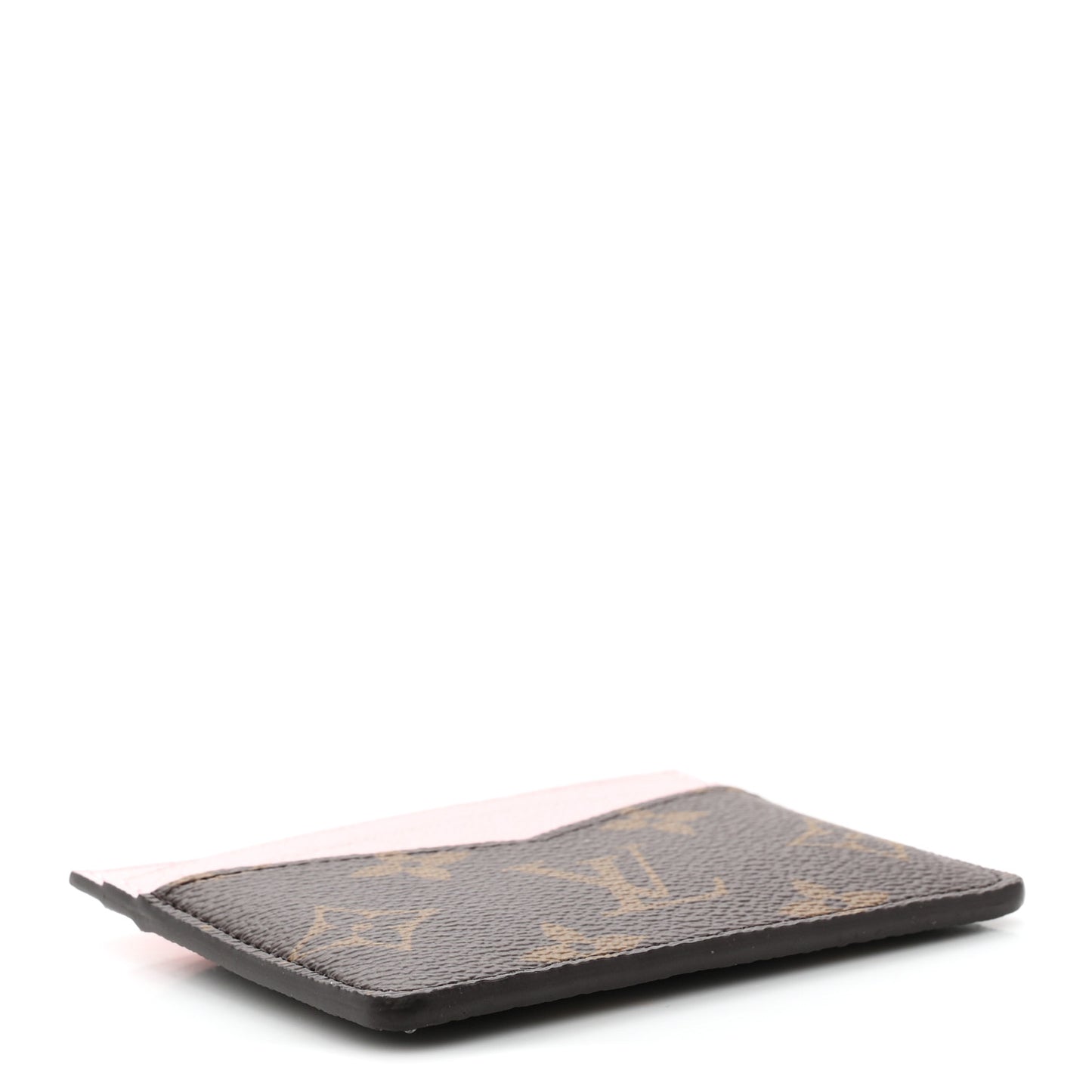 Monogram Triple Card Holder Rose Confetti