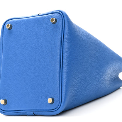 Hermes Taurillon Clemence Picotin Lock 18 PM Bleu Hydra 10 of 11