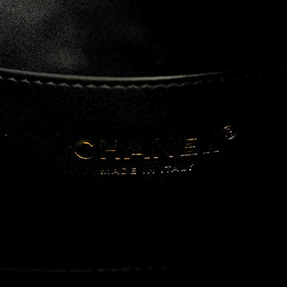 Chanel Washed Denim Quilted Medium Chanel 25 Handbag Black 7 of 12