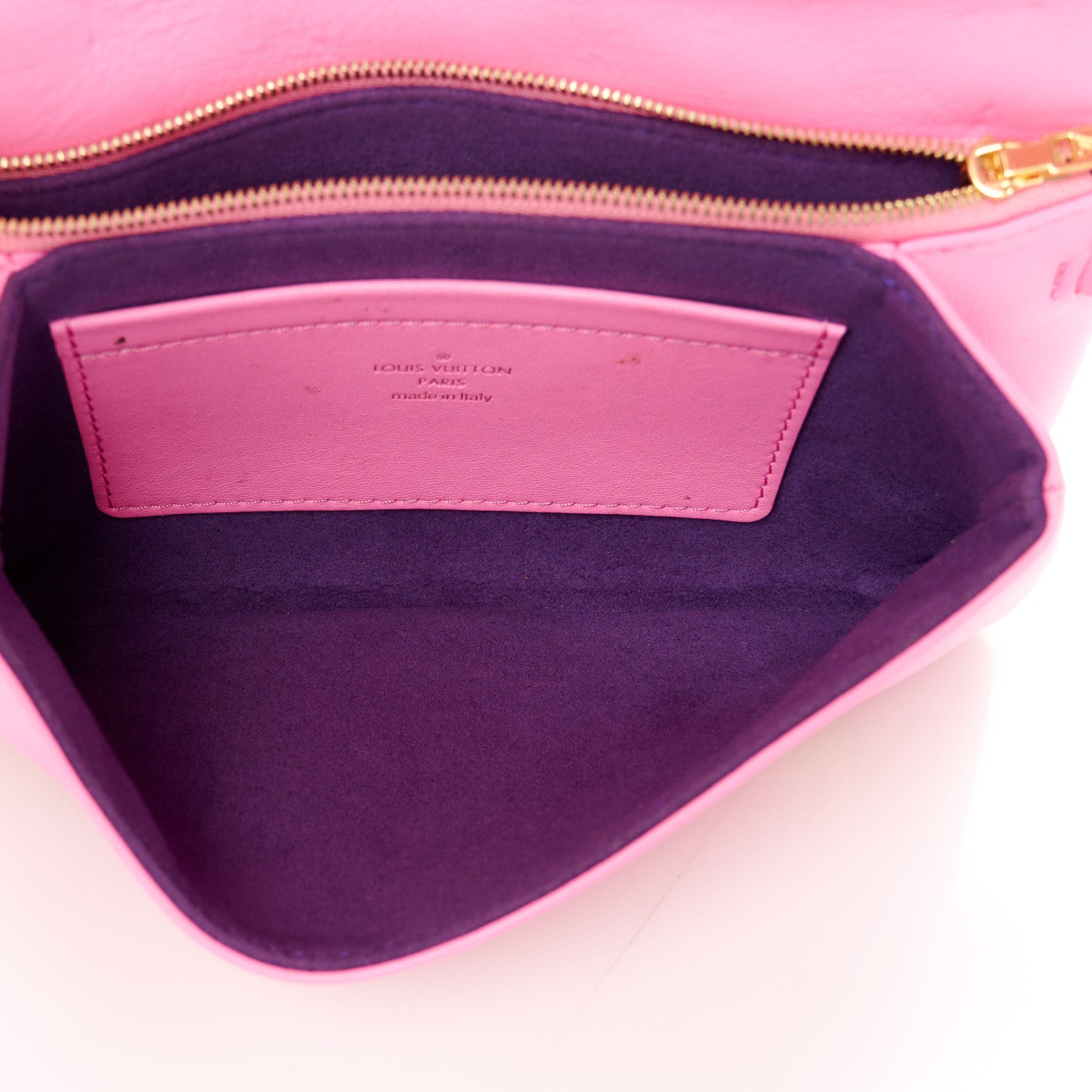 Louis Vuitton Lambskin Embossed Monogram Vuittamins Pochette Coussin Rose Violet 5 of 10