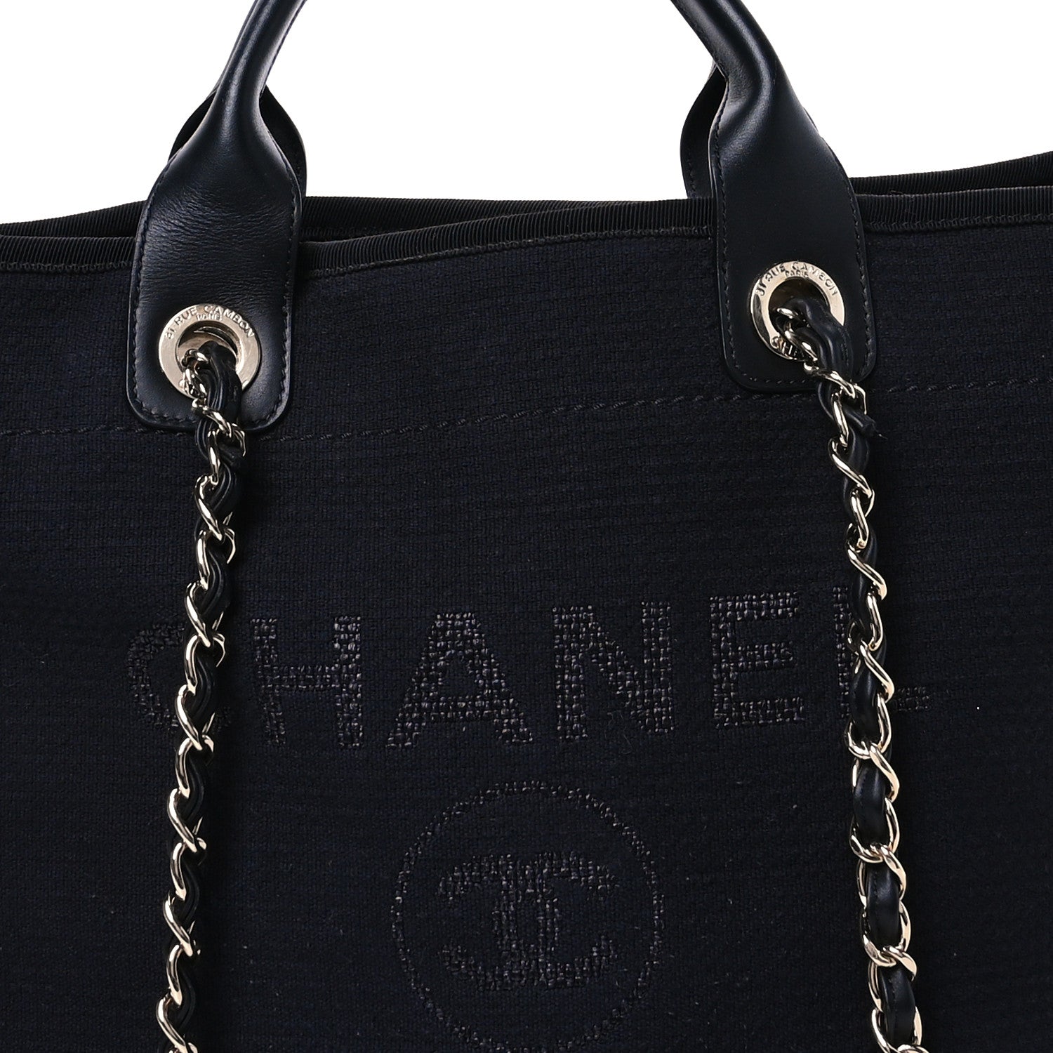 Chanel Mixed Fibers Medium Deauville Tote Black 9 of 12