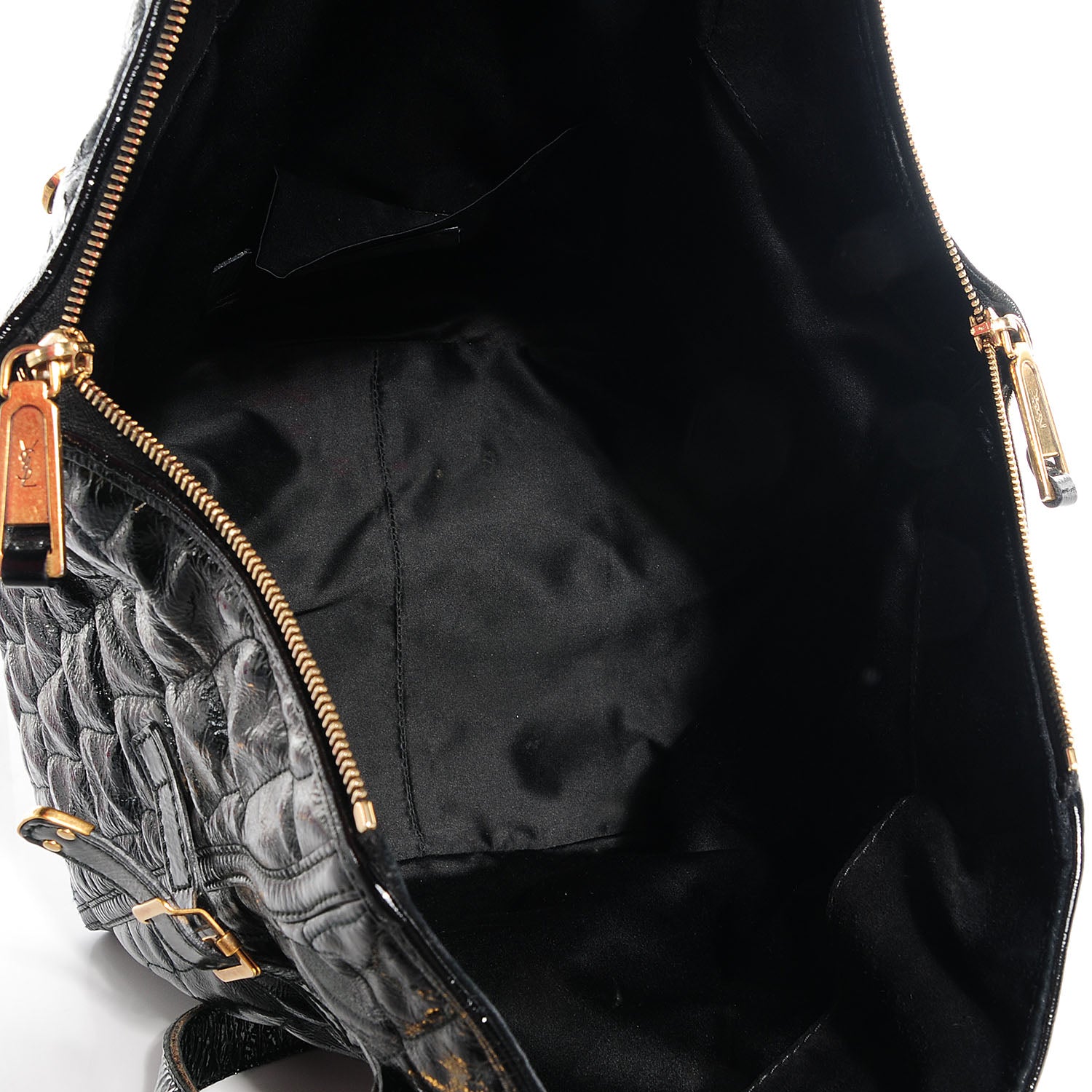 Saint Laurent Patent Croc Medium Downtown Tote 7 of 9