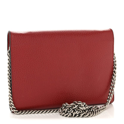 Gucci Calfskin Mini Dionysus Chain Wallet Hibiscus Red 3 of 13