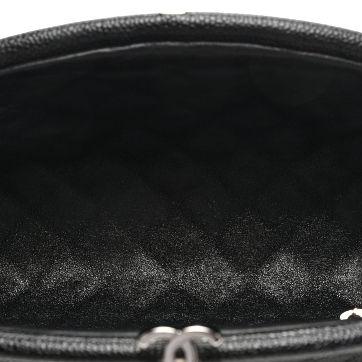 Caviar Quilted Timeless Clutch Black