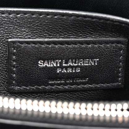 Saint Laurent Calfskin Y Quilted Monogram Small Loulou Chain Satchel Black 6 of 11