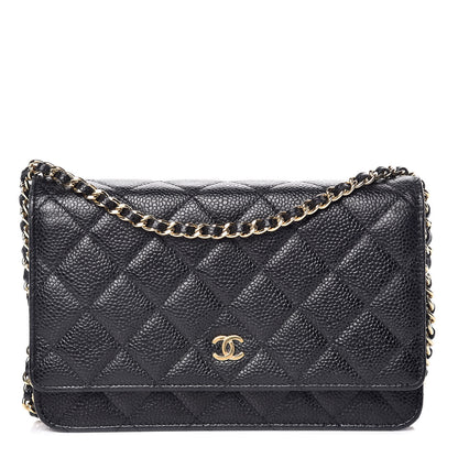 Chanel Caviar Quilted Wallet On Chain WOC Black 1 of 11