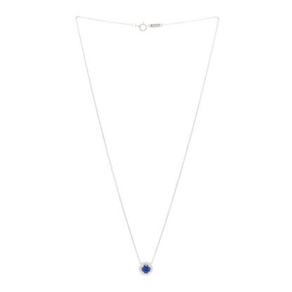 Tiffany Platinum Diamond Tanzanite Soleste Pendant Necklace 3 of 5