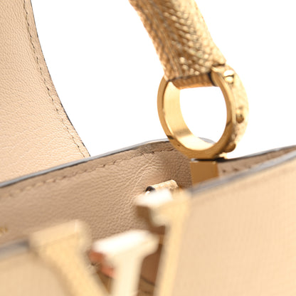 Louis Vuitton Lizard Capucines Mini Golden Beige 9 of 11