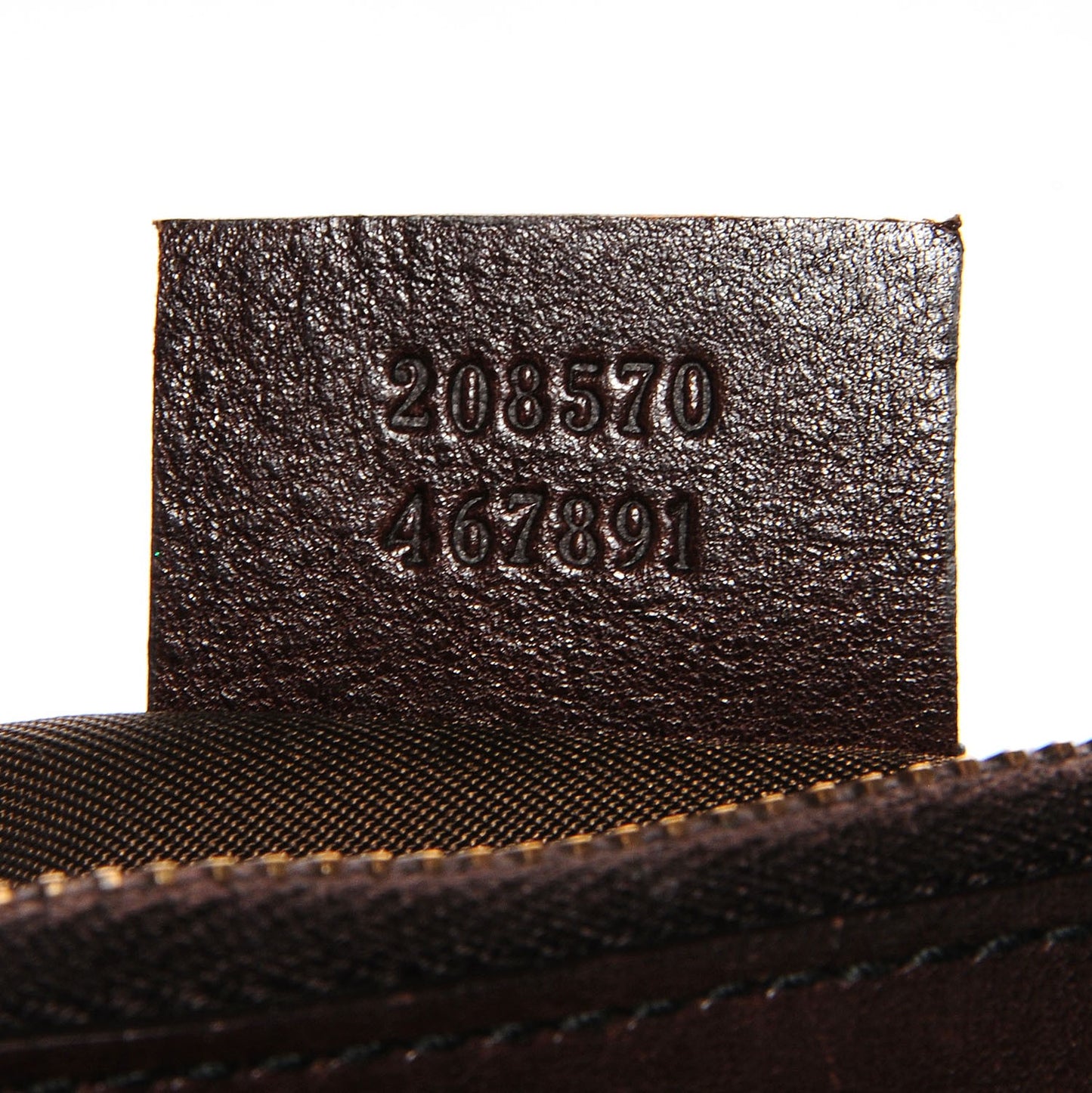 Crystal Monogram Babouska Wristlet Dark Brown