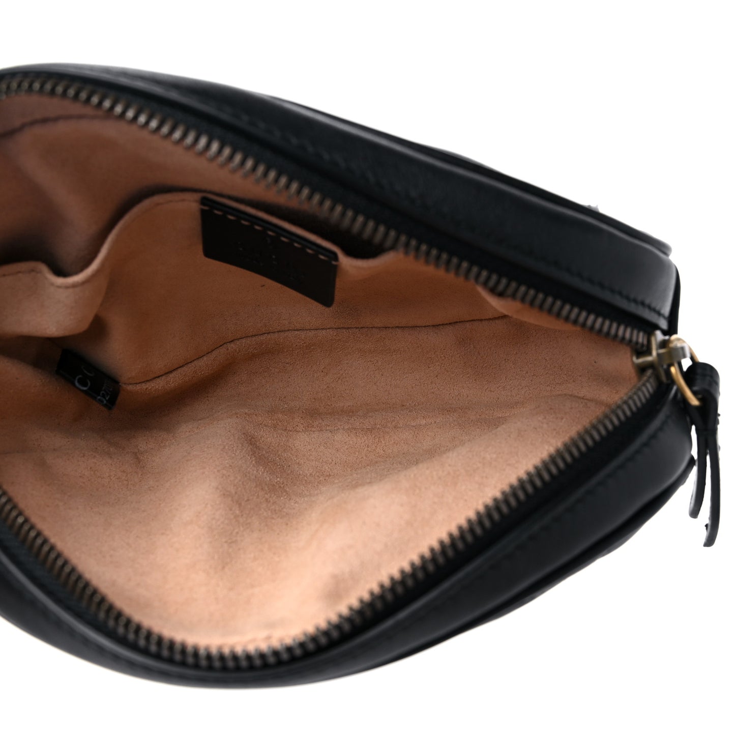 Calfskin Matelasse GG Marmont Belt Bag 85 34 Black