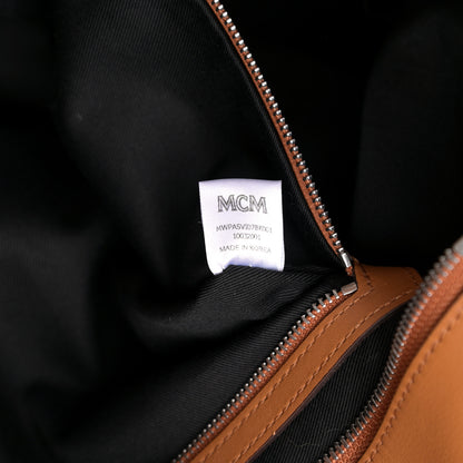 MCM Visetos Medium Anya Shopper Tote Black 7 of 10
