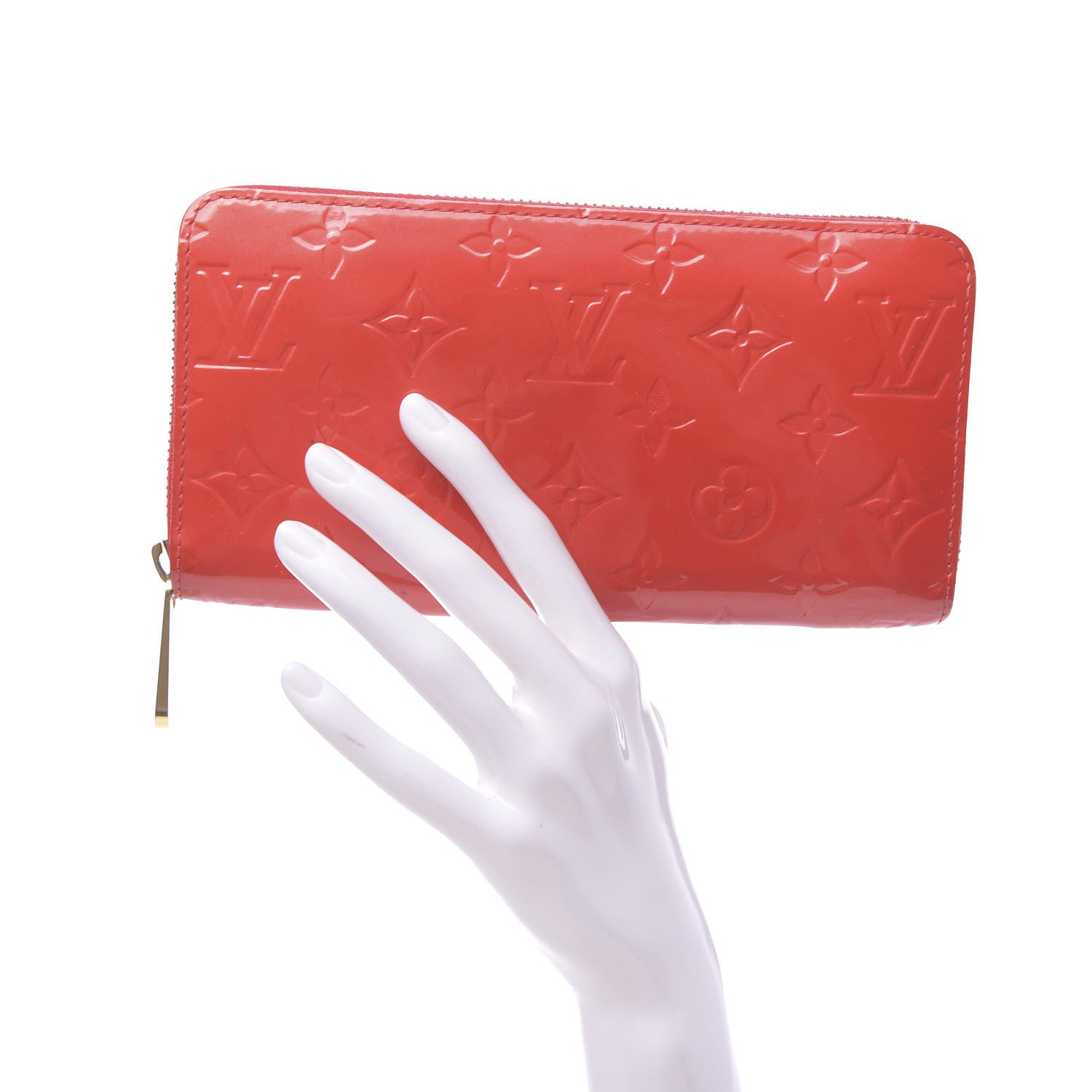 Louis Vuitton Vernis Zippy Wallet Rouge Grenadine 2 of 8