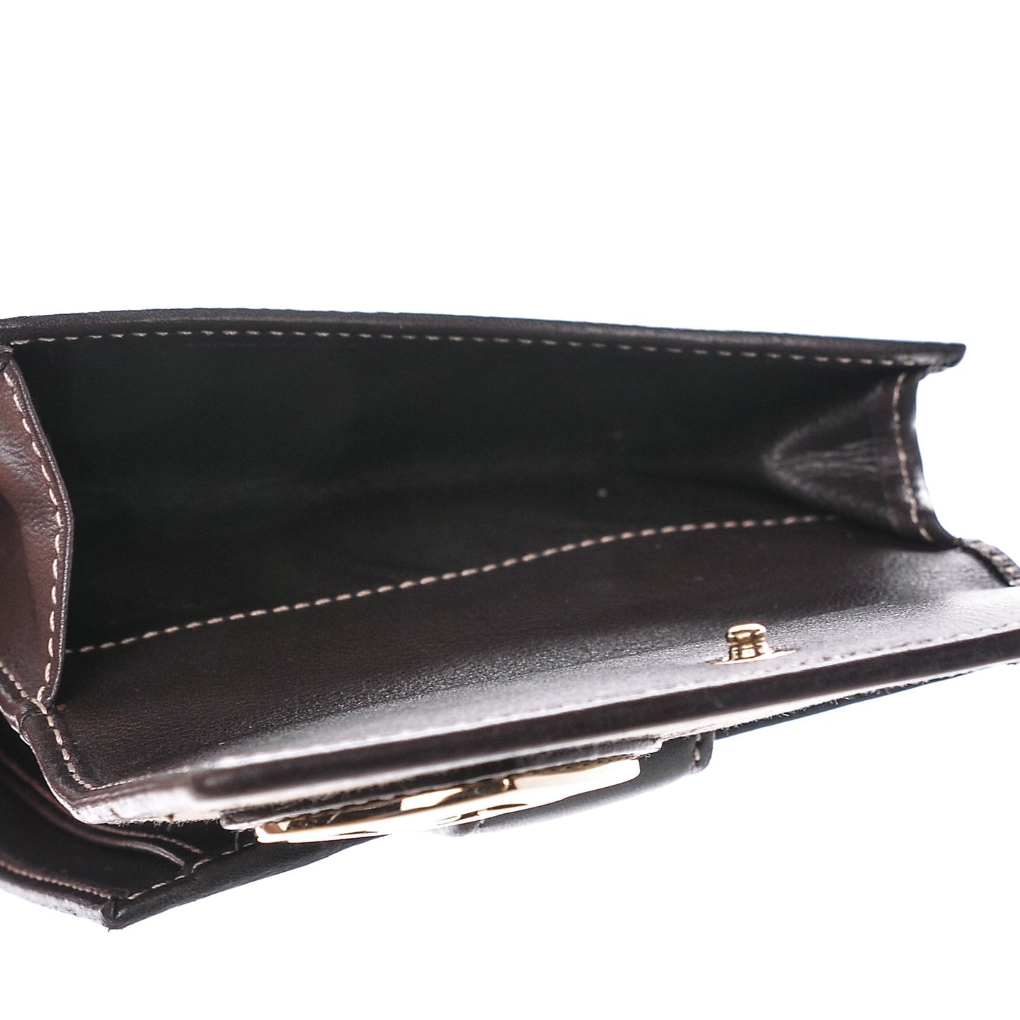 Monogram Lovely Heart French Flap Wallet Dark Brown
