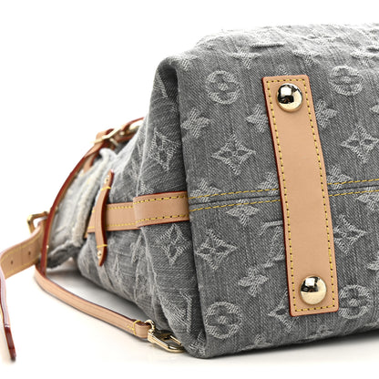 Louis Vuitton Monogram Denim CarryAll MM Washed Grey 8 of 11