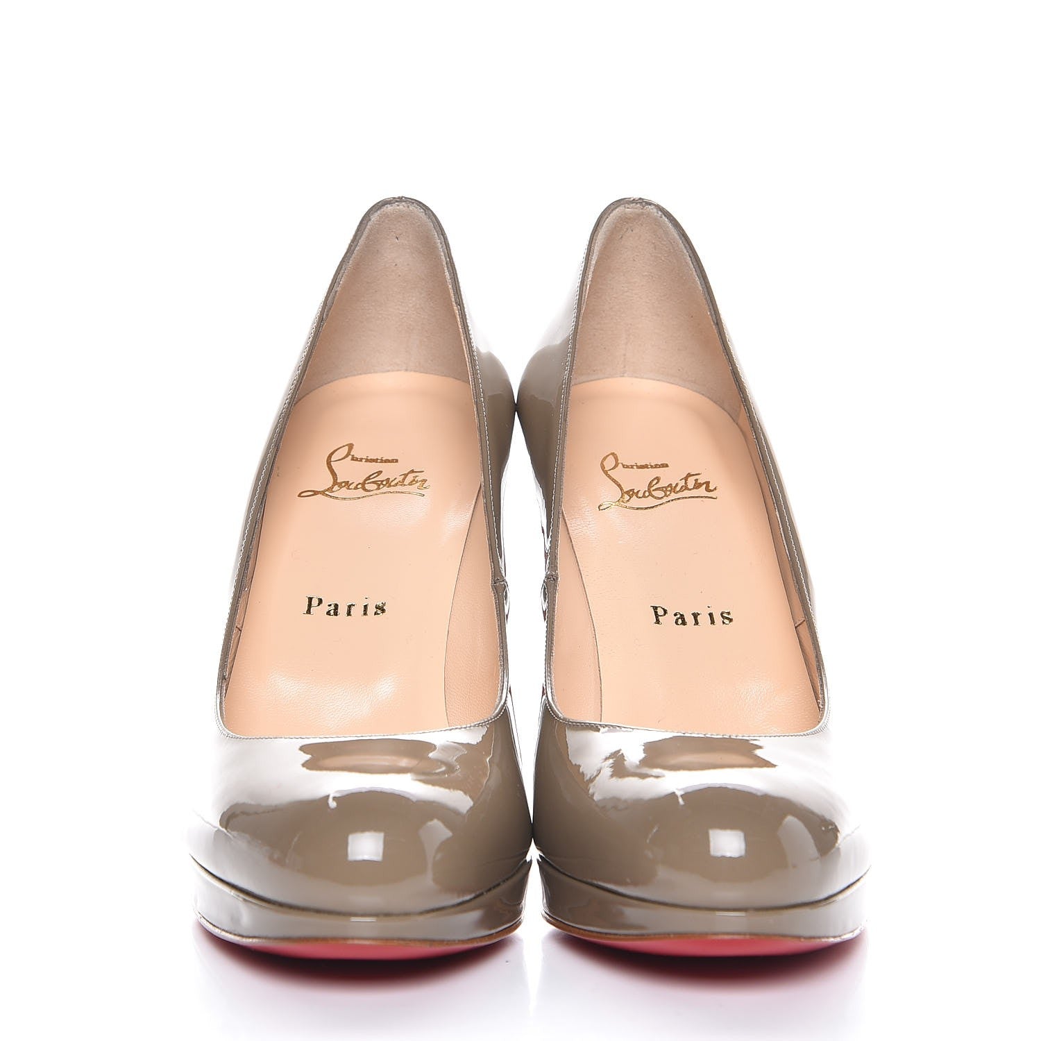 Christian Louboutin Patent New Simple 100 Pumps 39 Grey 2 of 7