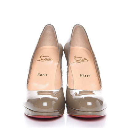 Christian Louboutin Patent New Simple 100 Pumps 39 Grey 2 of 7