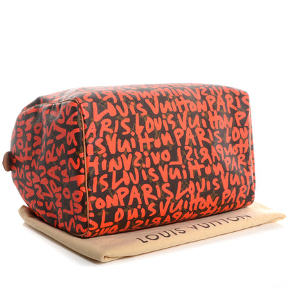 Louis Vuitton Monogram Graffiti Speedy 30 Orange 4 of 7