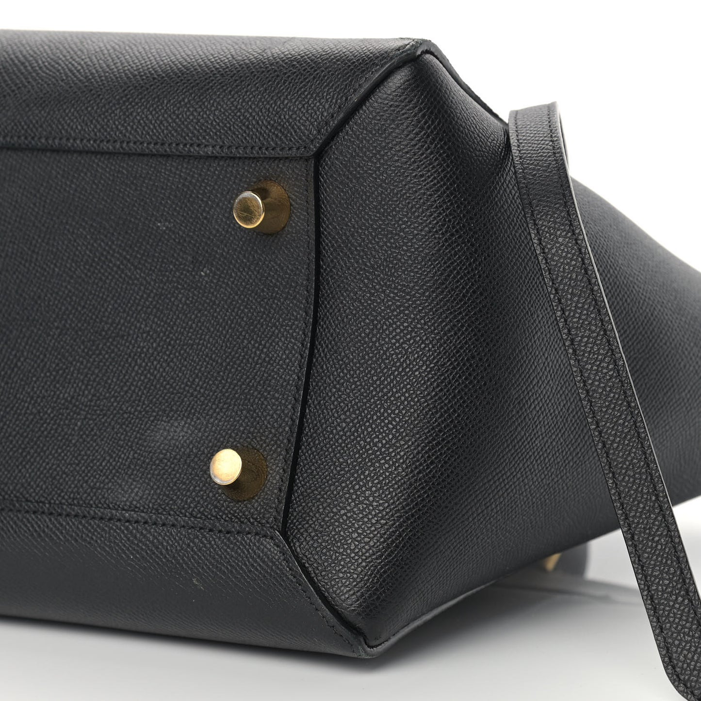 Grained Calfskin Mini Belt Bag Black