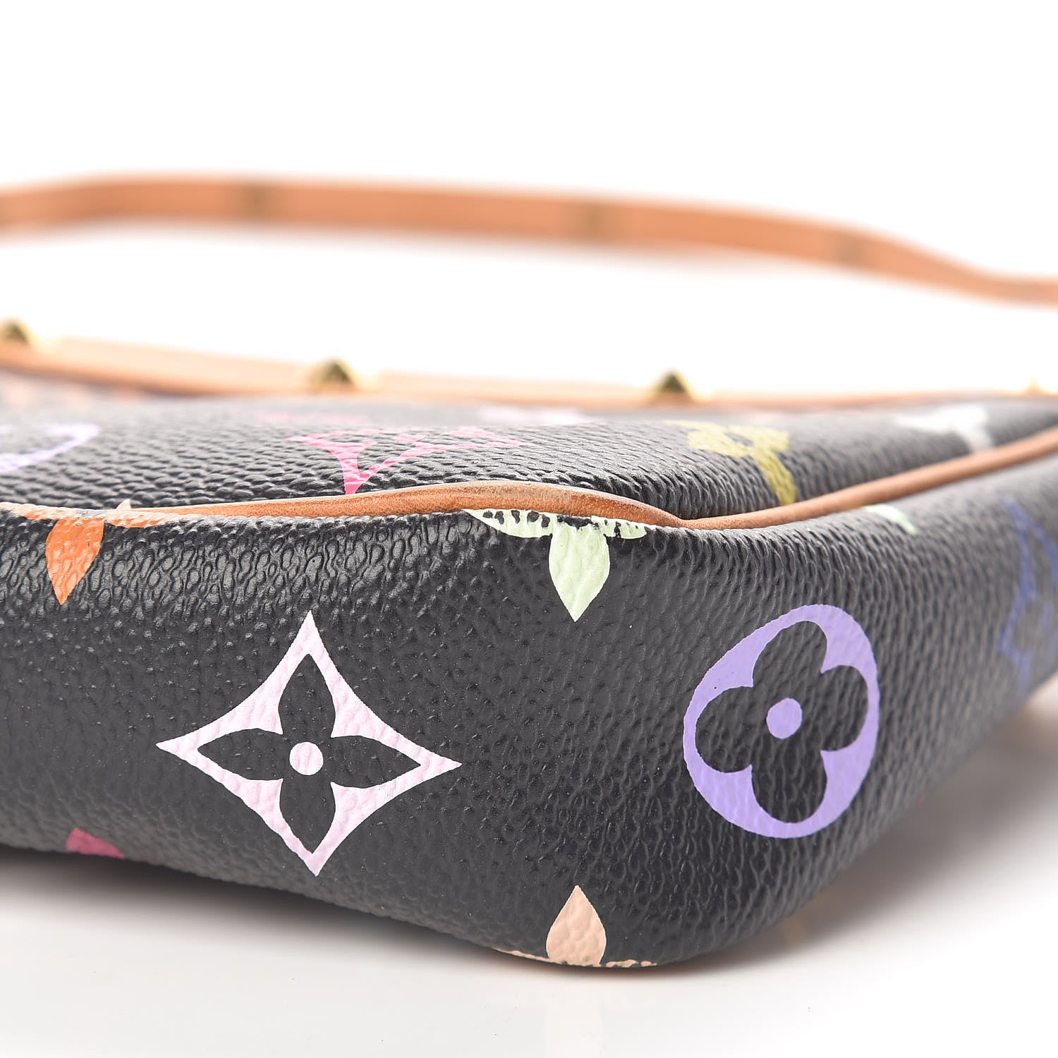 Louis Vuitton Monogram Multicolor Pochette Accessories Black 10 of 10
