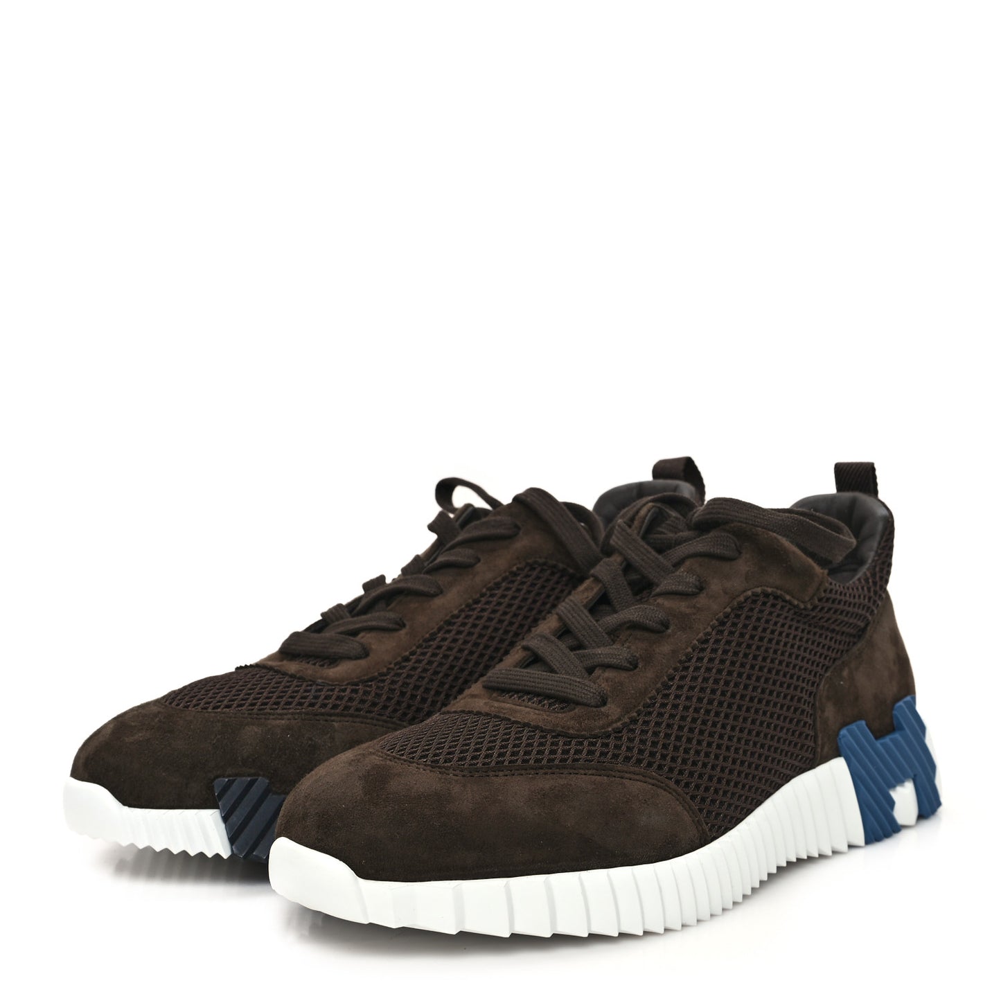Graphic Mesh Suede Goatskin Mens Bouncing Sneakers 42 Ecorce