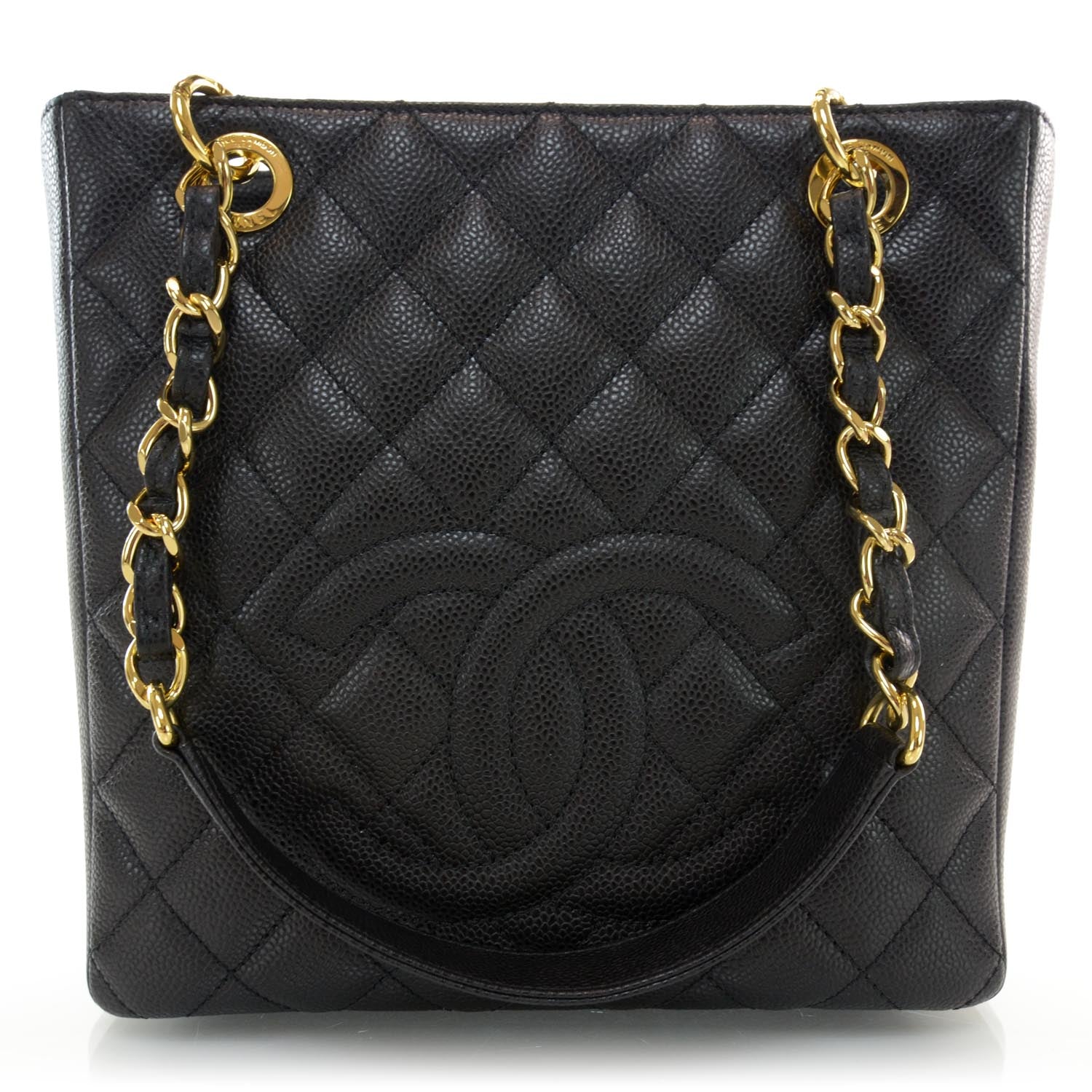 Chanel Caviar Petit Shopping Tote PST Black 1 of 9