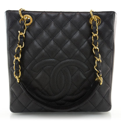 Chanel Caviar Petit Shopping Tote PST Black 1 of 9