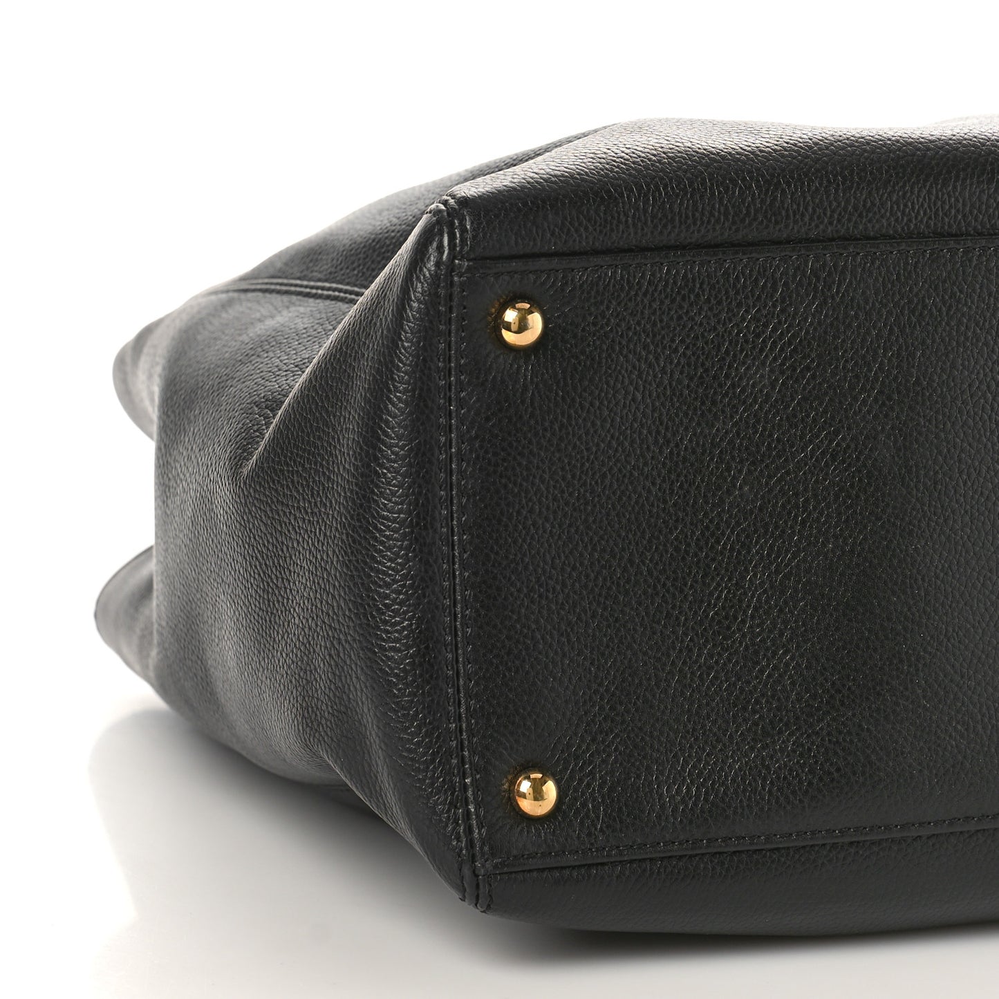 Caviar Medium Cerf Executive Shopper Tote Black
