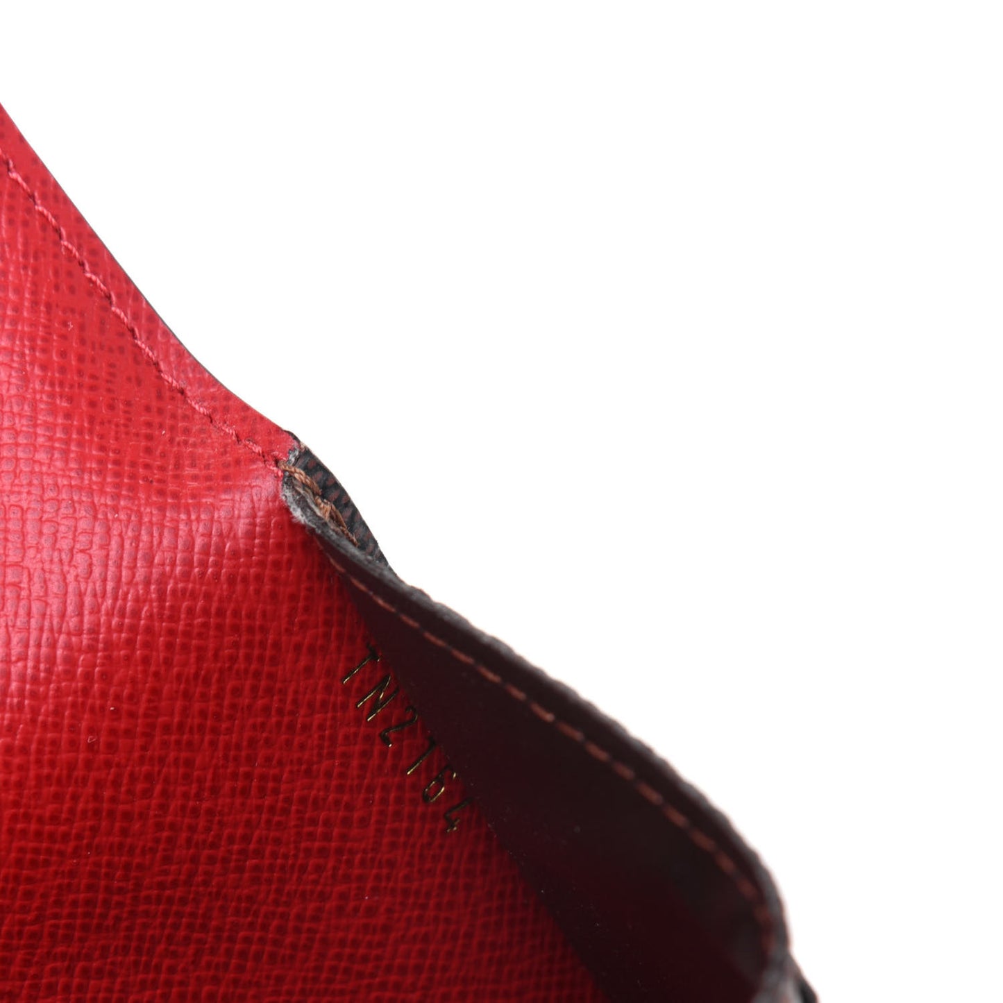 Damier Ebene Josephine Wallet Red