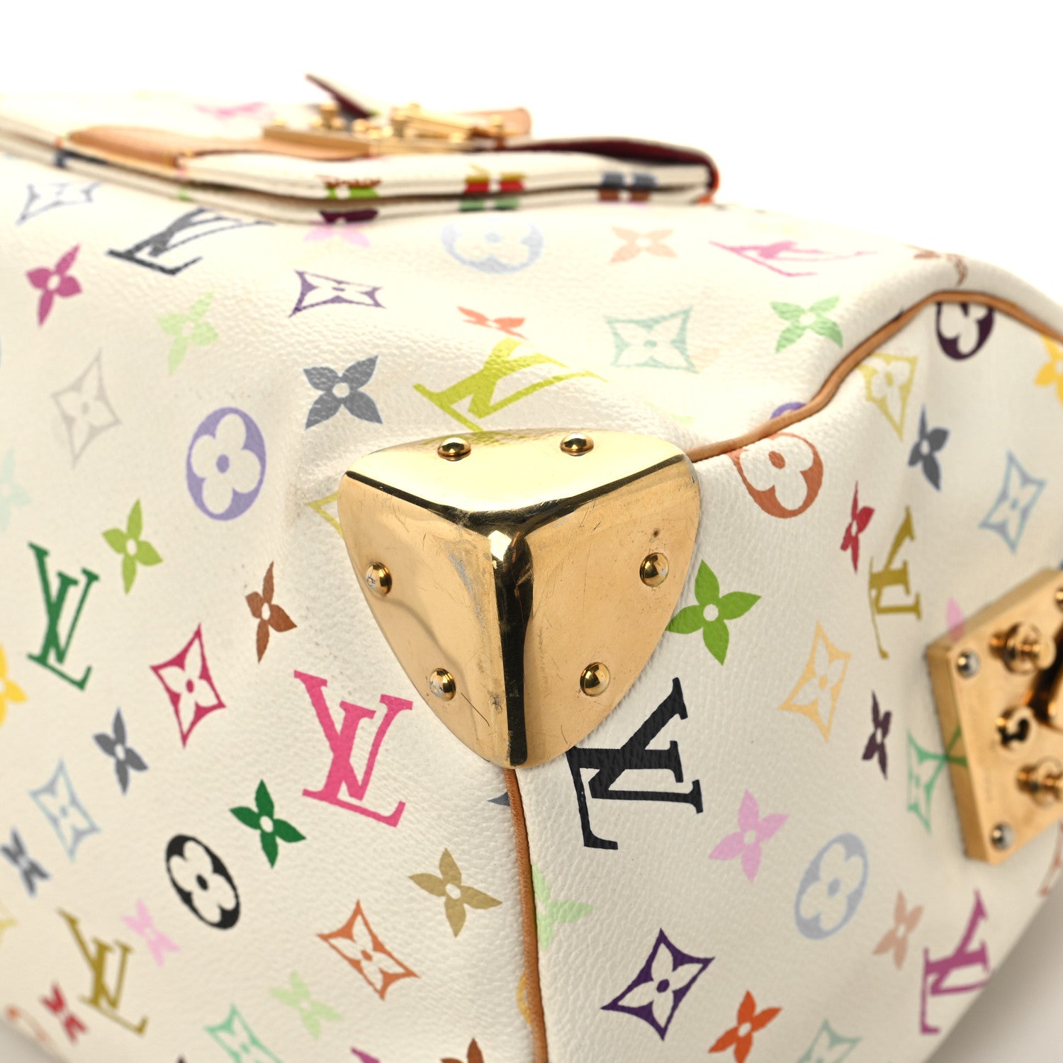 Louis Vuitton Monogram Multicolor Speedy 30 White 9 of 14