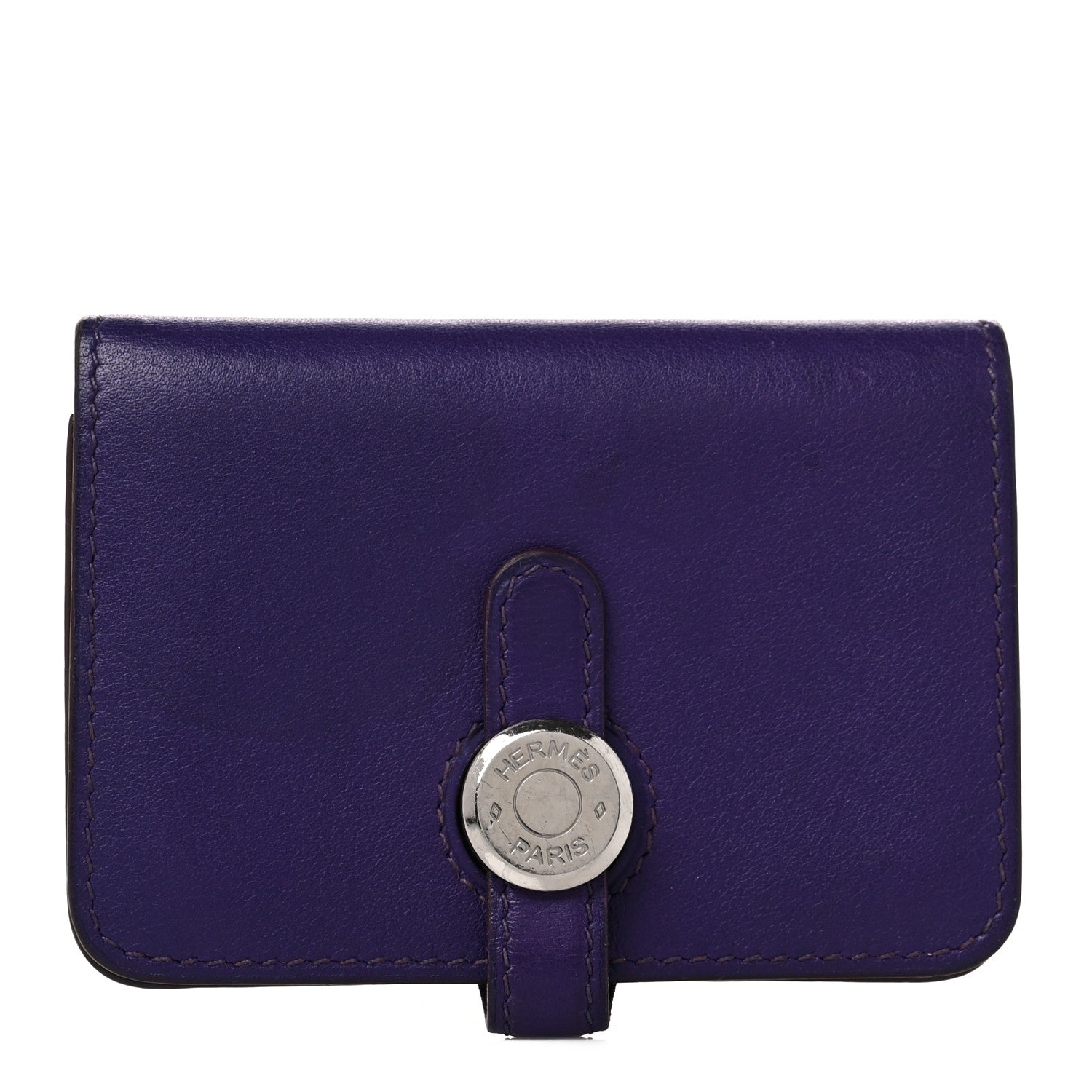 Hermes Evercolor Dogon Card Case Violet 1 of 9