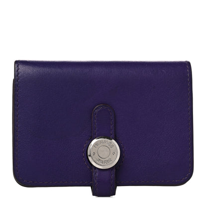 Hermes Evercolor Dogon Card Case Violet 1 of 9