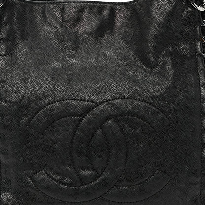 Chanel Glazed Caviar Modern Chain Tote Black 8 of 10