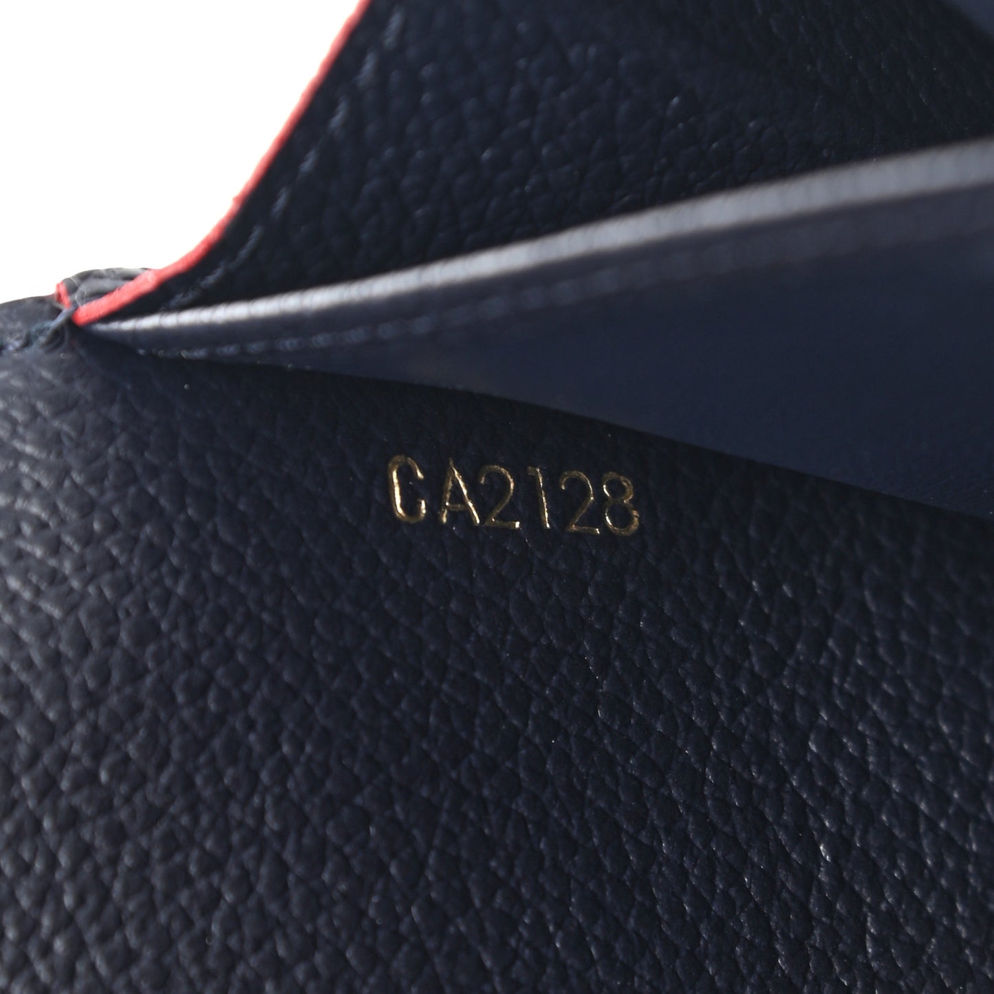 Empreinte Sarah Wallet NM Marine Rouge