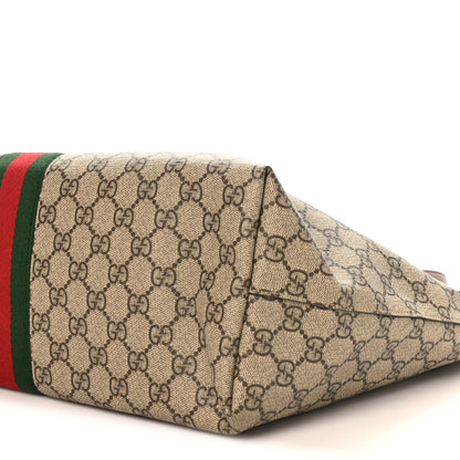 Gucci GG Supreme Monogram Medium Ophidia Shopping Tote Brown 9 of 9