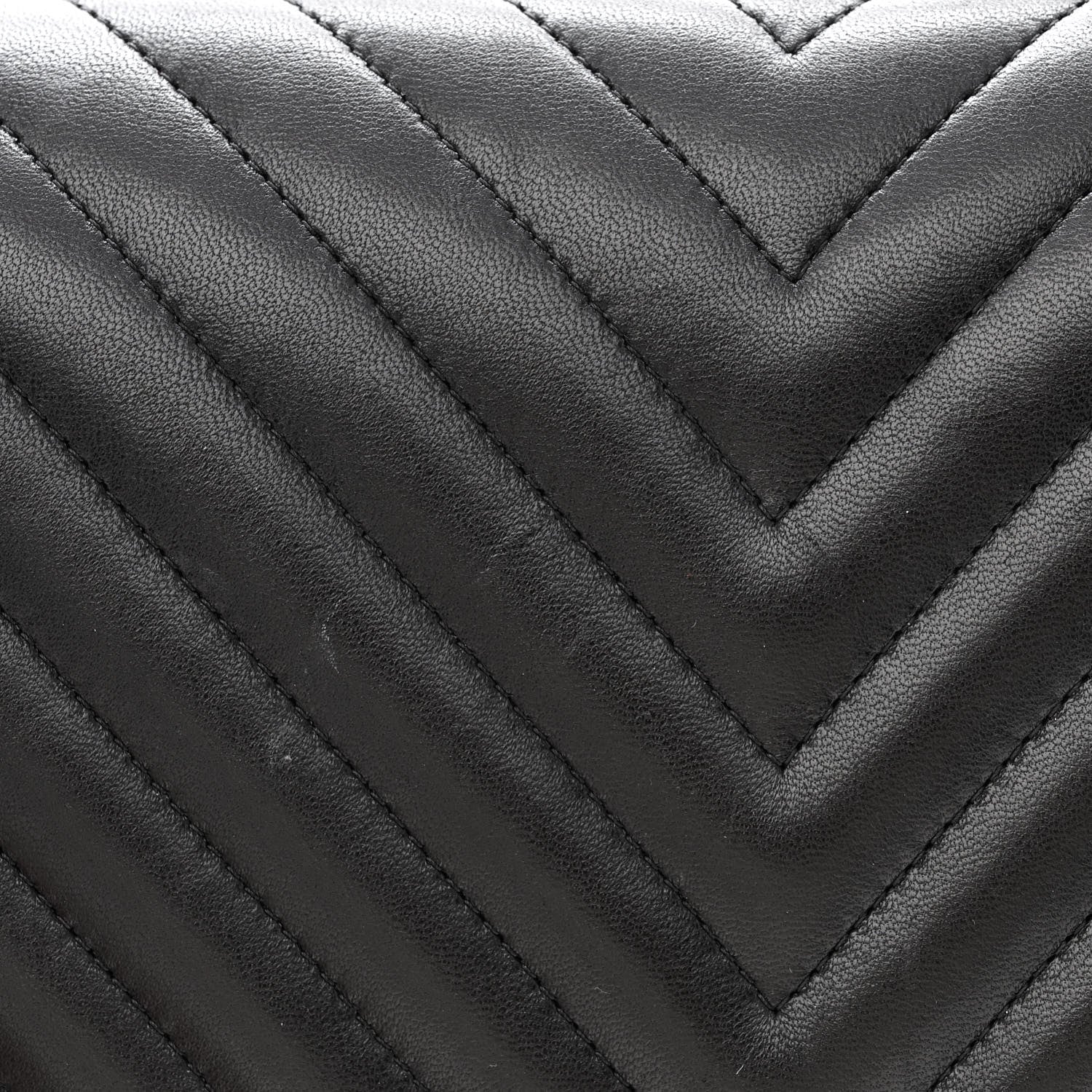 Chanel Lambskin Chevron Quilted Jumbo Double Flap So Black 12 of 15