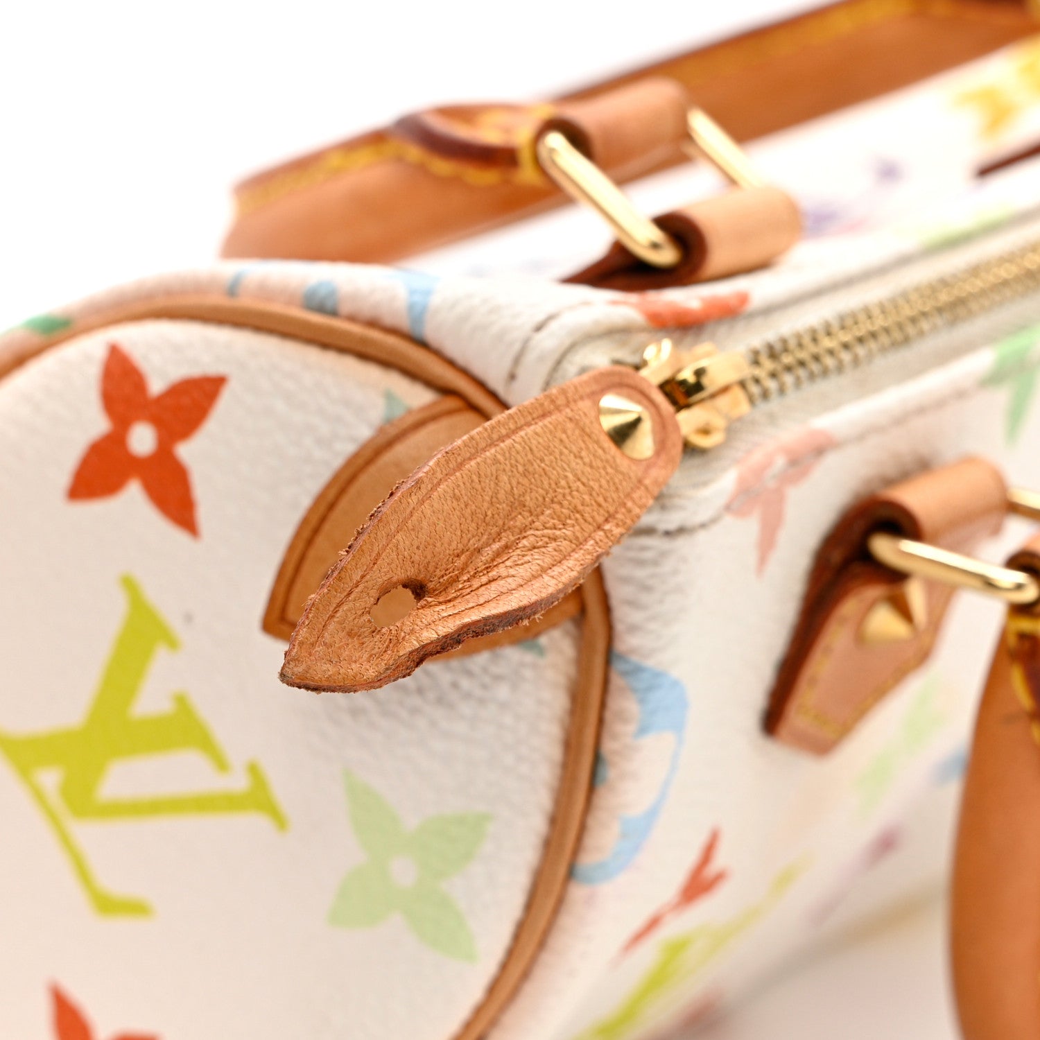 Louis Vuitton Monogram Multicolor Mini Sac HL Speedy White 9 of 9