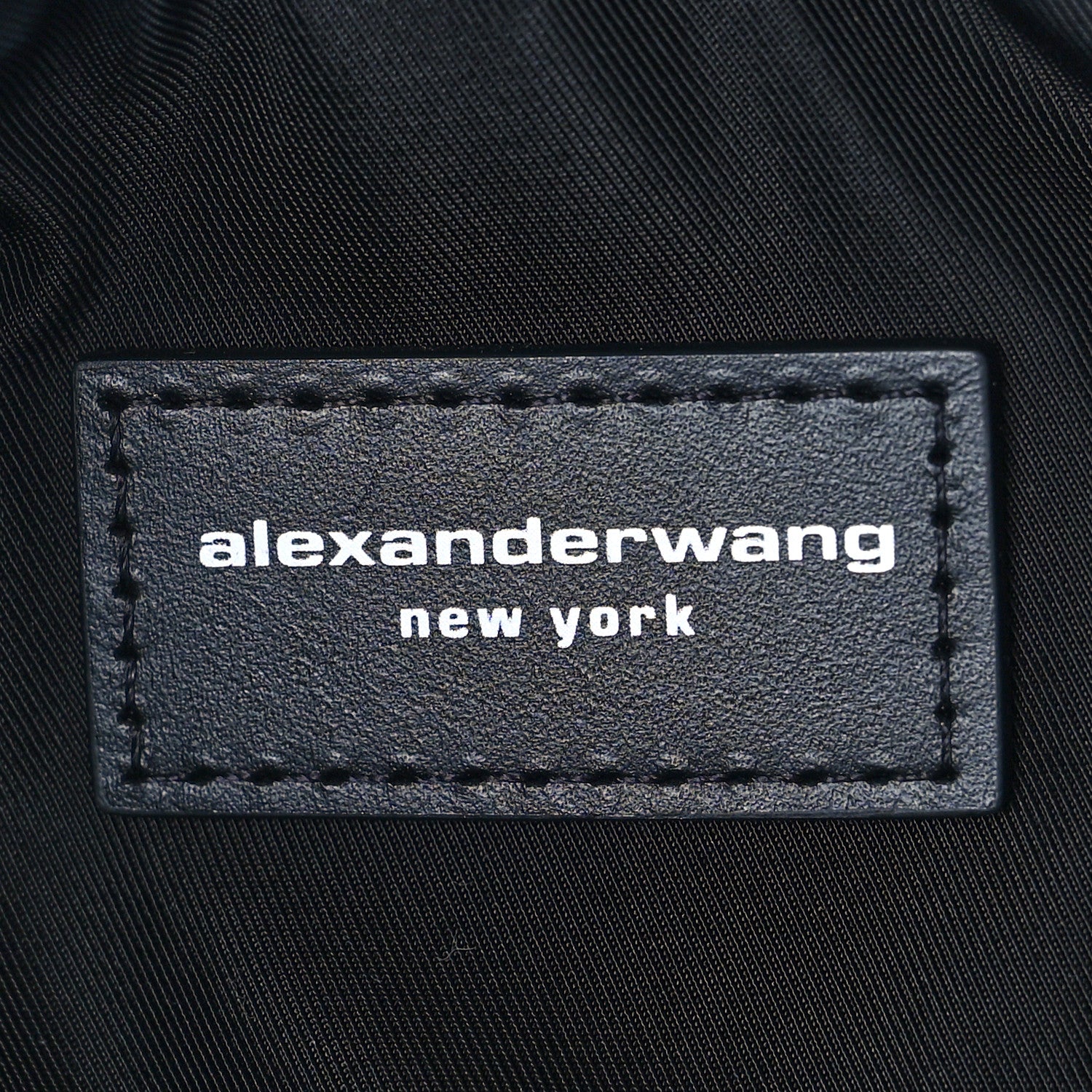 Alexander Wang Jacquard Denim Monogram Small Scrunchie Bag Vintage Indigo 6 of 8