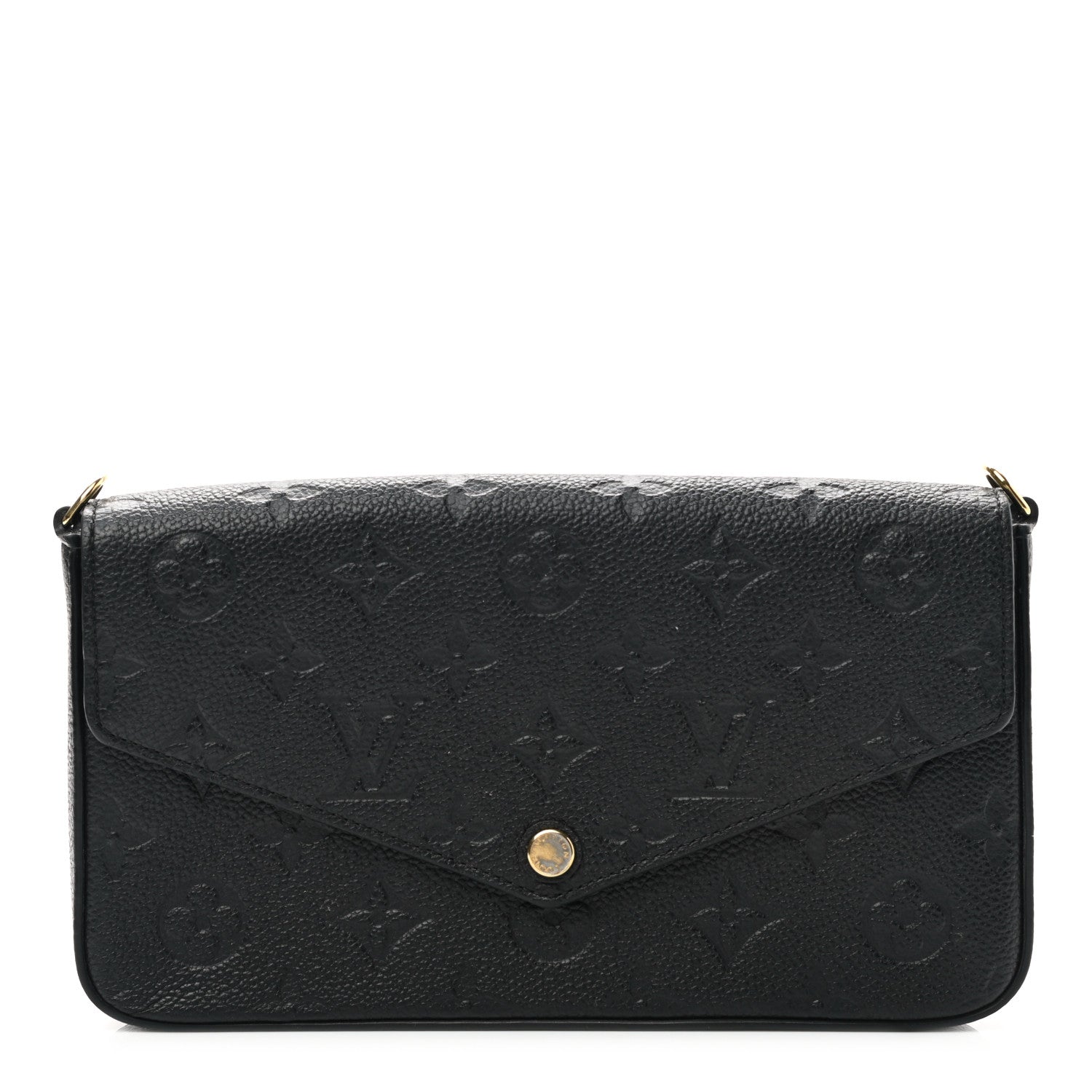 Louis Vuitton Empreinte Pochette Felicie Chain Wallet Black 1 of 7