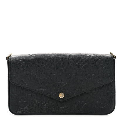 Louis Vuitton Empreinte Pochette Felicie Chain Wallet Black 1 of 7