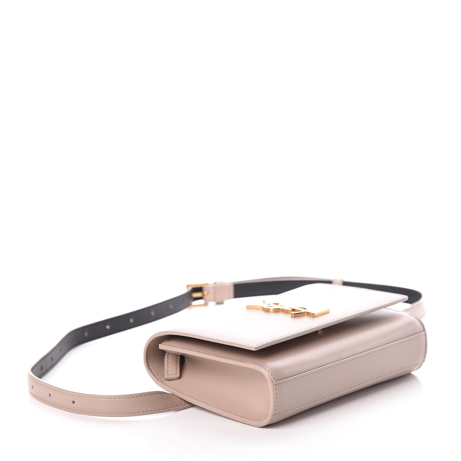 Saint Laurent Smooth Calfskin Monogram Kate Belt Bag Natural 4 of 9