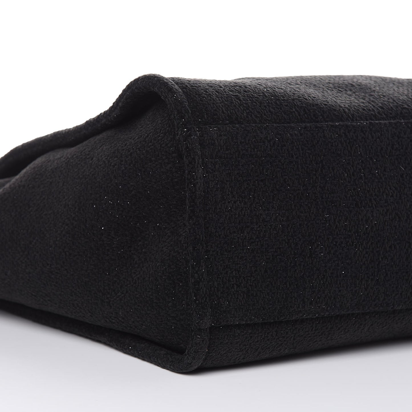 Lurex Boucle Large Deauville Tote Black