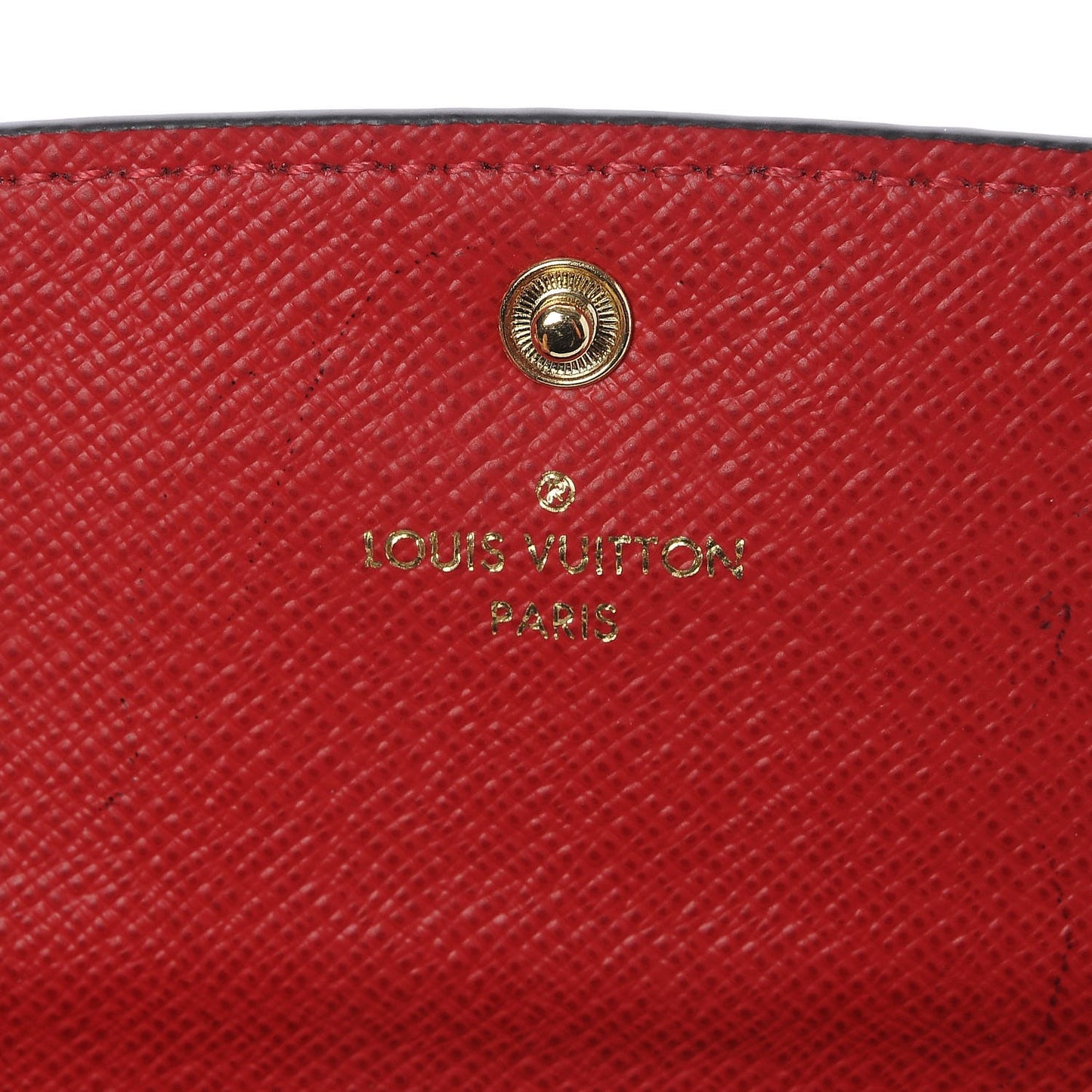 Damier Ebene Emilie Wallet Red