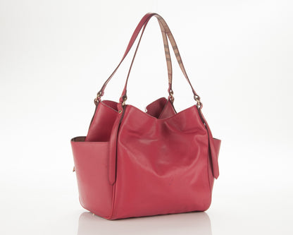 Burberry Calfskin Small Canterbury Tote Dark Pink 3 of 13
