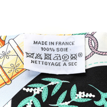 Hermes Silk Cliquetis Twilly Black Rose Menthol 4 of 4