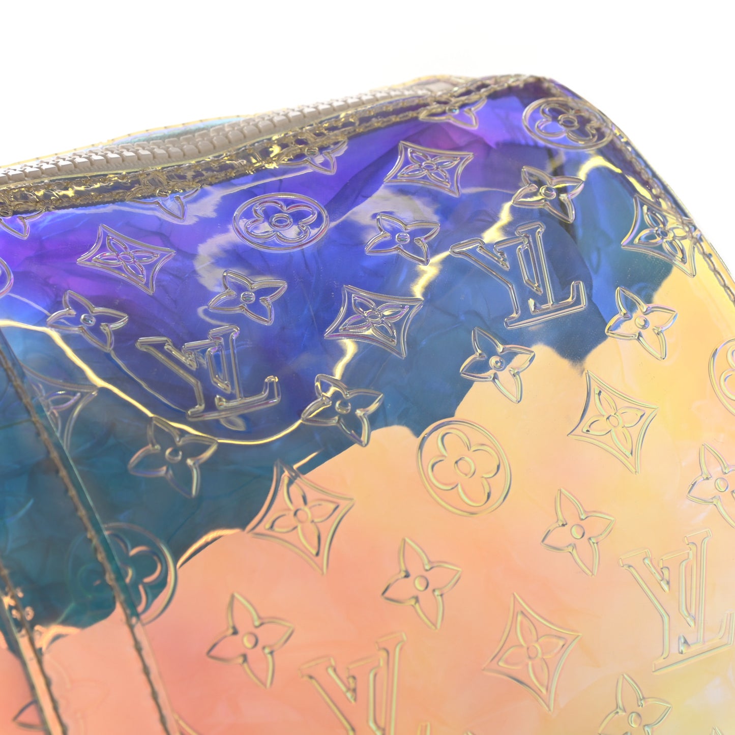 PVC Monogram Keepall Bandouliere 50 Iridescent Prism