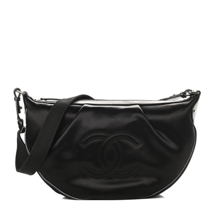 Chanel Satin Caviar CC Hobo Black 1 of 11