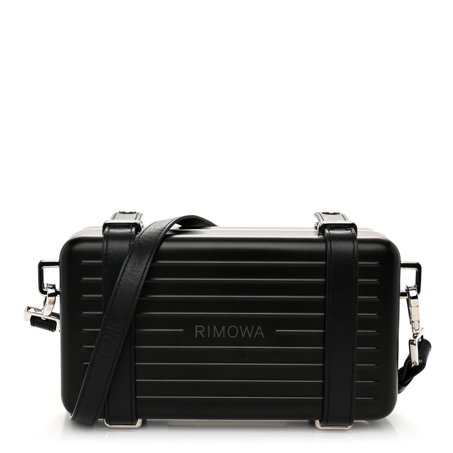 Christian Dior X RIMOWA Aluminum Personal Clutch On Strap Black 1 of 11