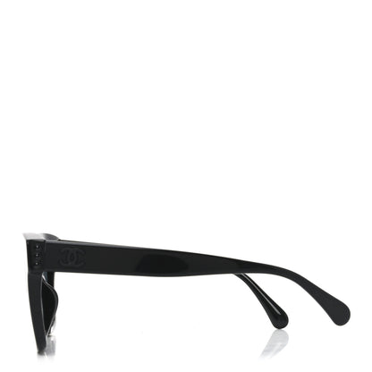 Chanel Acetate Polarized Pearl CC Square Sunglasses 5482-H-A Black 3 of 7